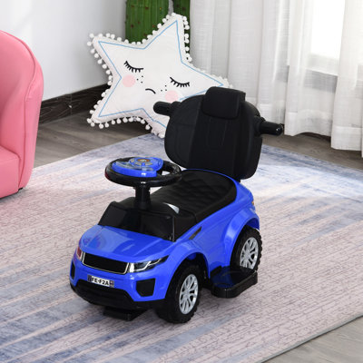 Poussette 2 en 1 avec garde-corps amovible et divertissement pour les âges 1 à 3