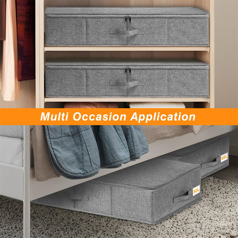 Ebern Designs Fabric Underbed Storage