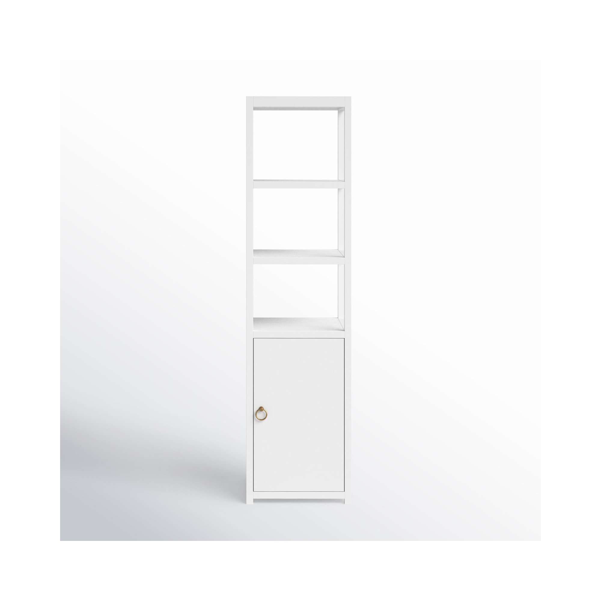 Elin 70" H x 18" W Etagere Bookcase, White