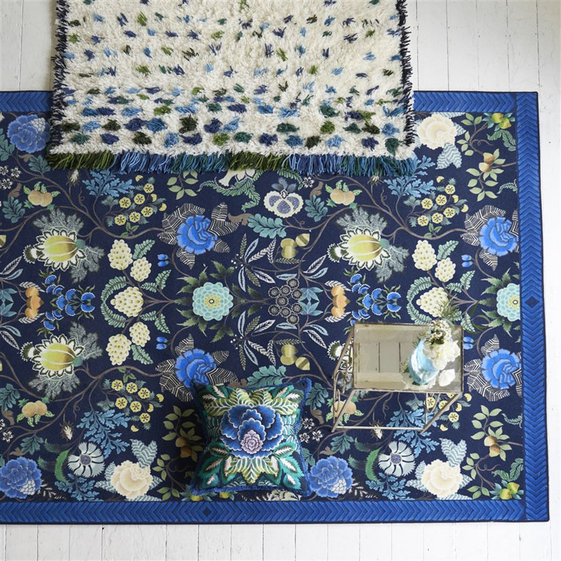 Brocart Decoratif Indigo Large Rug