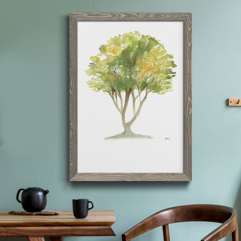 L’arbre I - Reproduction de cadre photo sur papier, H 31 po x l 44 po x P 1 po, Papier gris