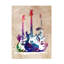 «Justyna Jaszke Three Guitars», art sur toile-105646769