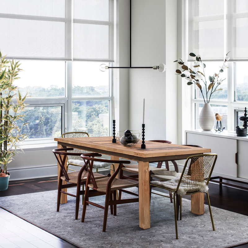 Solid Wood Dining Table, 31" H x 79" L x 40" W
