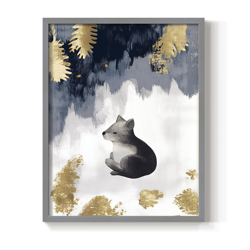 «Christmas Holiday», art encadré CLIII, bois massif, Gris, H 21 po x l 17 po