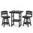 All-Weather HDPE Outdoor Swivel Bar Table and Chairs(3-Piece)-1342197453