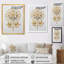 «Flower Of Life Golden Elegance I», reproduction d'art sur toile-353961902-353961879