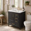 Freestanding Standard Single Vanity Bathroom Vanity With Ceramic Top
