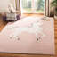 Tapis ivoire/rose-1365961706