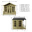 Mercia 8 x 8ft Premium Wessex Summerhouse-1231674859