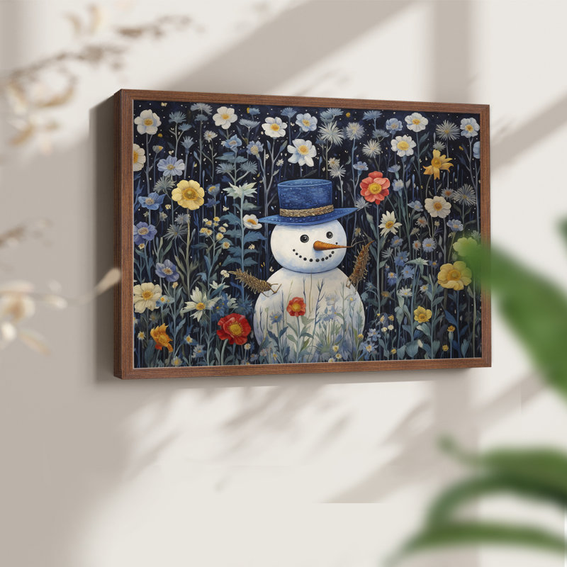 «Chirstmas Art» - CECXC III - Reproduction encadrée - Restickable, Noyer, H 22 po x l 28 po