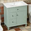Meuble-lavabo de salle de bain avec lavabo, un tiroir rabattable et deux tiroirs-615416333