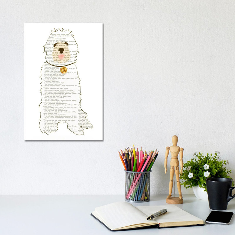 «Dog» par Paper Cutz - impression, H 12 po x l 8 po x P 0,75 po