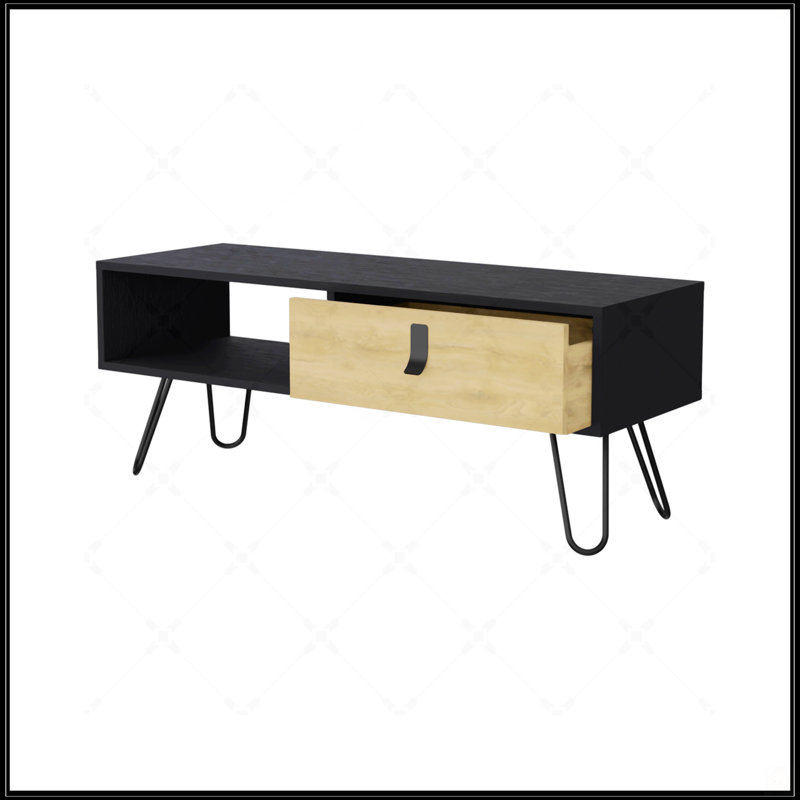 Table basse noire et Macadamia