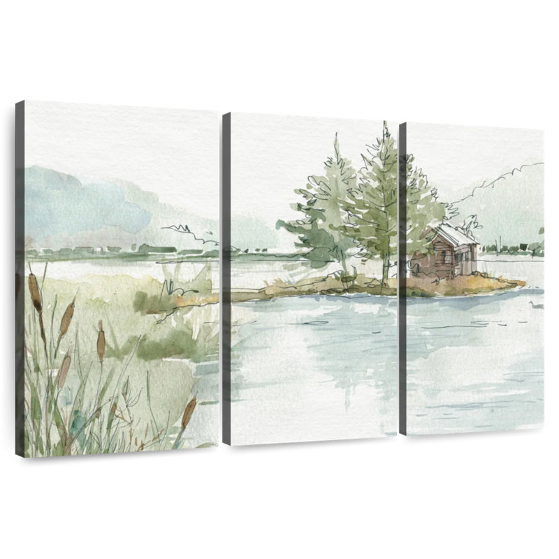 Alvord Serene Lake, 20" H x 33" W