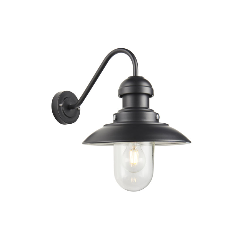 Conkling 27cm H Outdoor Wall Lantern, Black