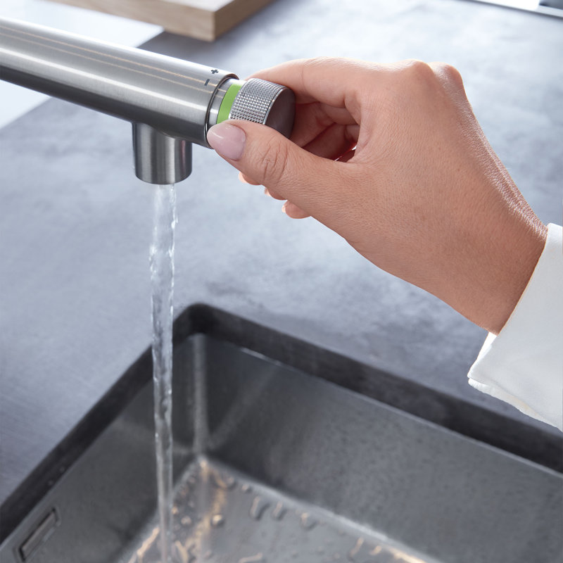 Essence New Pull Out Touch Bar Faucet, Super Steel
