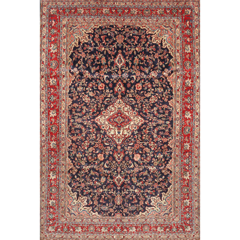 Tapis traditionnel rouge / brun, Rectangle 8 pi x 10 pi