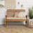 48'' Wide Rectangle Acacia Loveseat with Cushions-1216501096