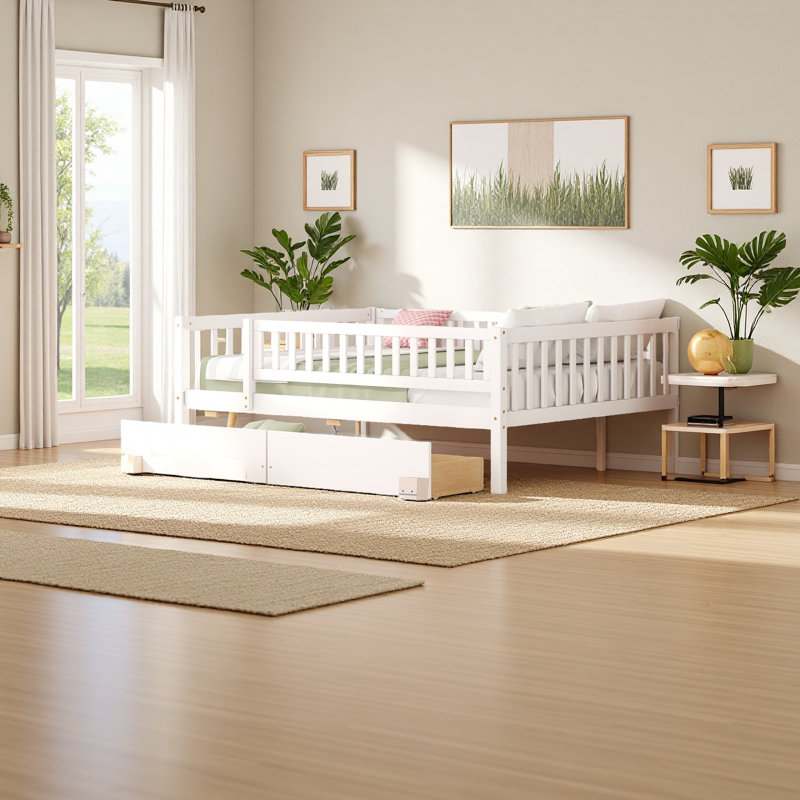 Wood Daybed, White