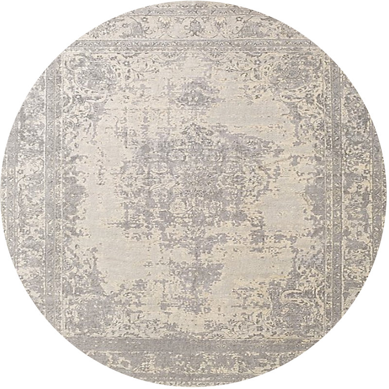 Hugette Oriental Indoor Rug, Round 5'