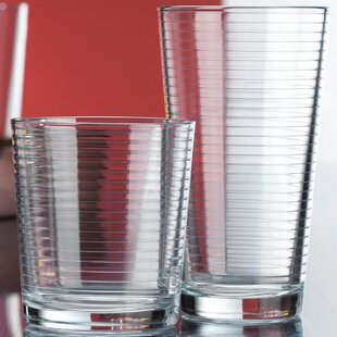 Glaver's Drinking Glasses Set Of 16, 8 Highball