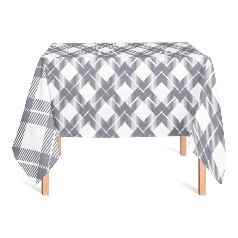 Nappe à carreaux Abdul-Hafiz, Gris foncé