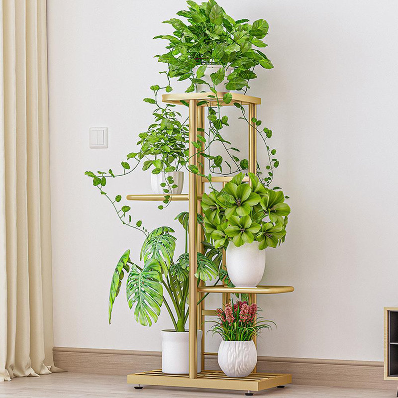 Taegyn Plant Stand, Gold