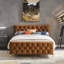 Luxueux design capitonné, lit minimaliste moderne-112004922-112004923
