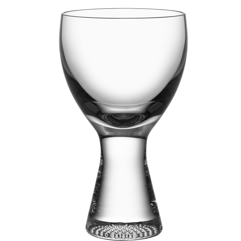 Limelight Clear Crystal Wine Glass Set with Textured Bottom, 8.5oz
