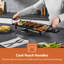Geepas 23.5cm W x 43.5cm D Portable Single Burner Flat Top Electric Grill
