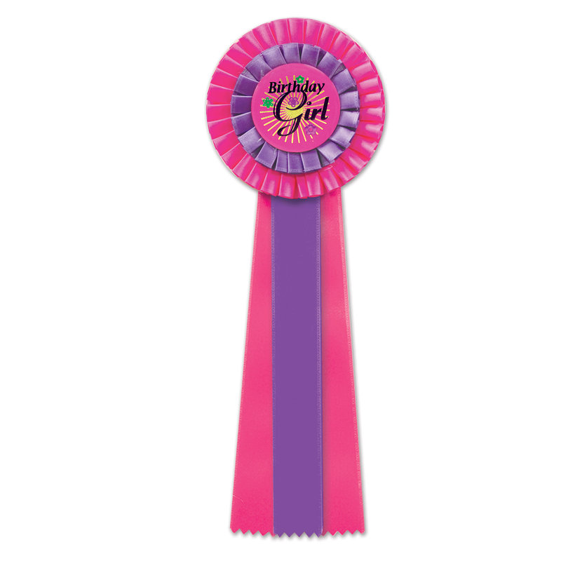 Cerise / mauve Birthday Girl Deluxe Rstte