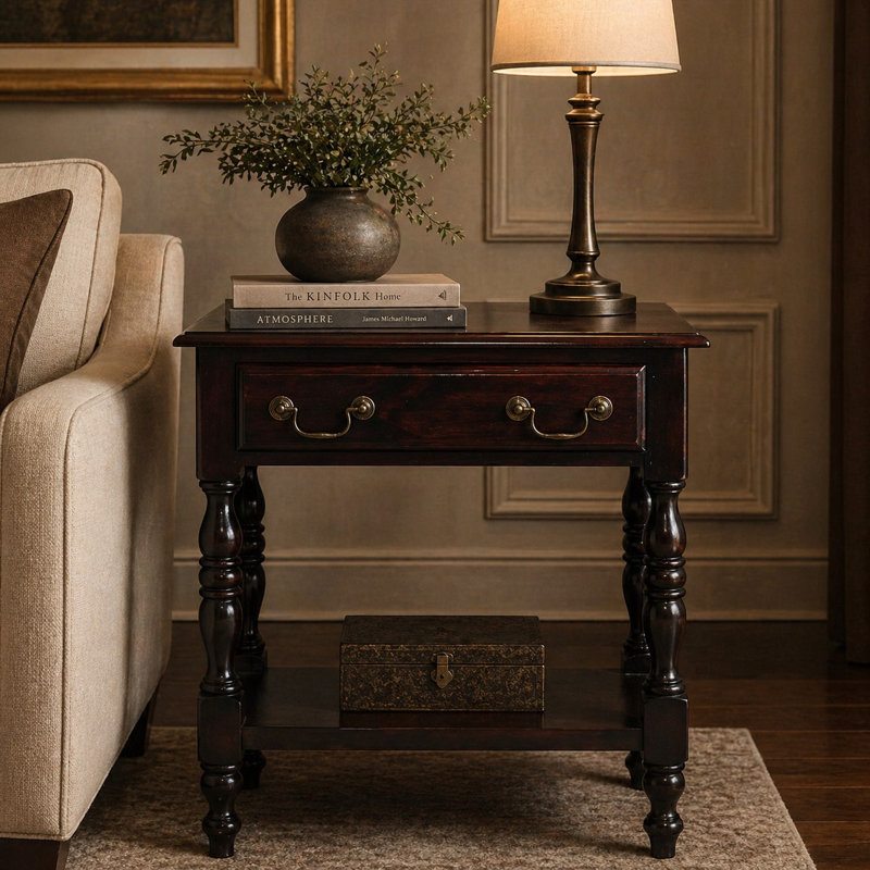 Turned Leg Side Table