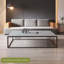 Table basse moderne en acier fritté gris Modern Drak-461344674