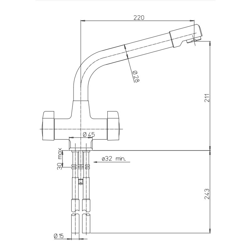 Piralla Kitchen Faucet