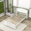 Lit plateforme simple en bois avec tête de lit-920081805