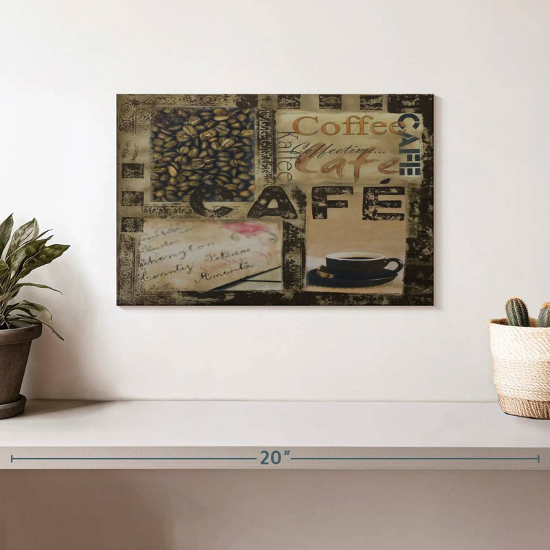Yarlin Cafe Collage, 8" H x 12" W