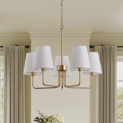 Luminaire suspendu réglable en fer 5 lumières