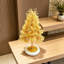 Ornement d'arbre à argent en citrine naturelle dorée de 22,05 pouces