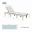 Chaise longue d'extérieur en bois Karyne, coussin inclus (ensemble de 2)-1825431495
