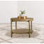 Round End Side Table With Storage Shelf(Only Including Coffee Table)-538563199