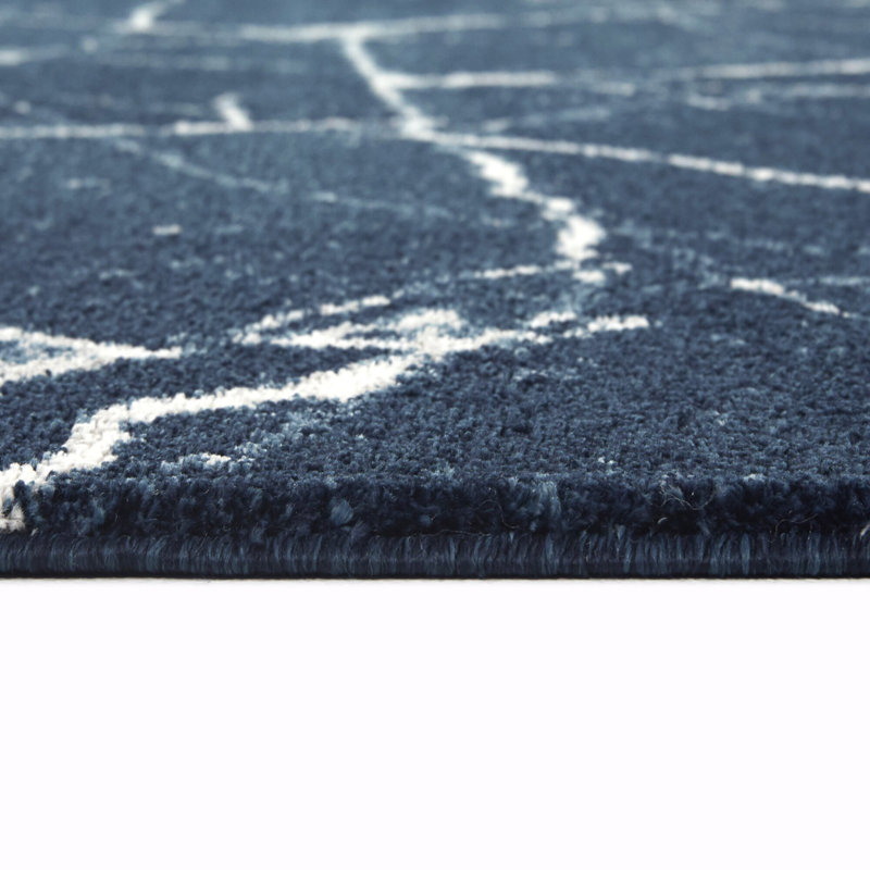 Tapis bleu marine Boehler, Rectangle 7 pi 10 po x 10 pi