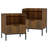 Arlen Modern Bedside Table with Charging Station & Glass Top â€“ 1-Drawer Nightstand,2Pcs-83597253-83597254