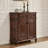 Walnut Solid Wood Shoe Storage Bench