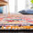 Nantucket Hand Tufted Wool/Cotton Geometric Rug in Brown/Pink/Blue-668974719