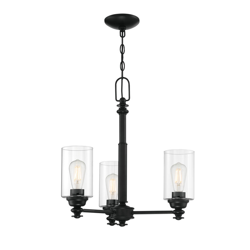 Lustre classique/traditionnel 3 lumières unique Uffington, Dos plat