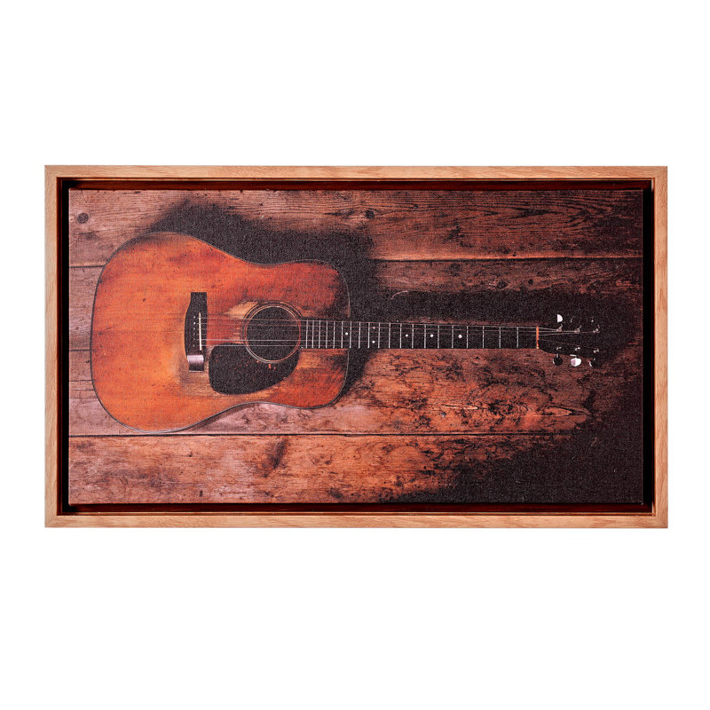 Grand Ole Opry, guitare acoustique, impression sur toile encadrée