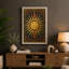 Radiant Sun Art Deco - Wrapped Canvas-311661316-311661321
