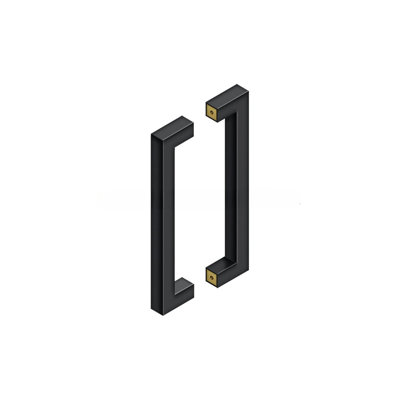 Deltana SSPBB1210U19 12" Contemporary Pulls, Back-to-Back in Paint Black