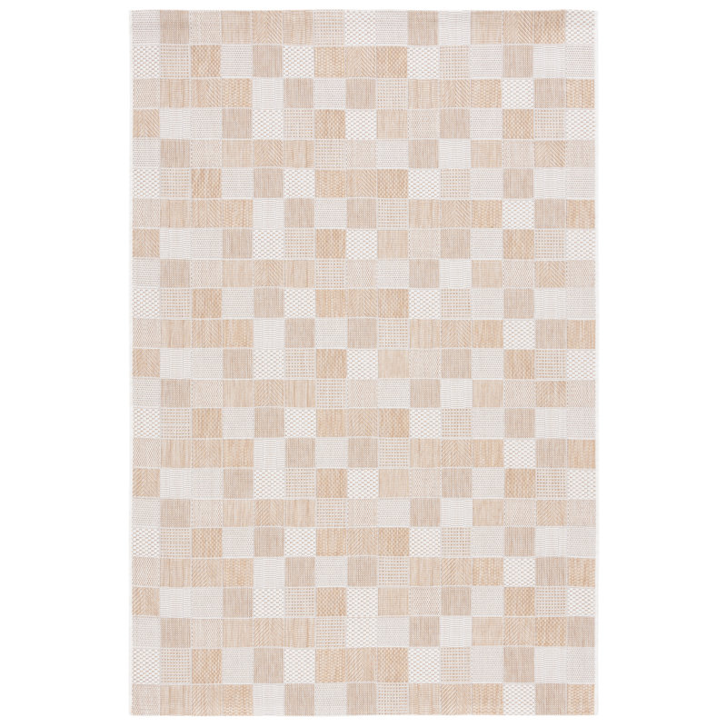 Kaird Performance Geometric Indoor/Outdoor Area Rug, Rectangle 9' x 12'