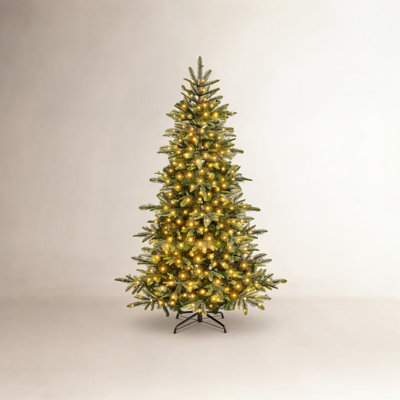 Jahwan Easy Set-Up Lighted Christmas Tree